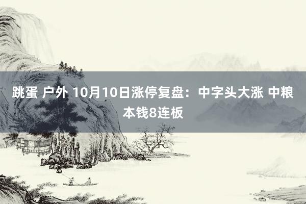 跳蛋 户外 10月10日涨停复盘：中字头大涨 中粮本钱8连板