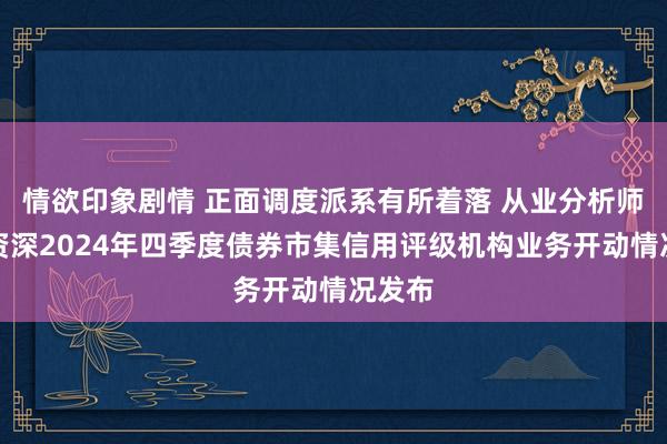 情欲印象剧情 正面调度派系有所着落 从业分析师更趋资深2024年四季度债券市集信用评级机构业务开动情况发布